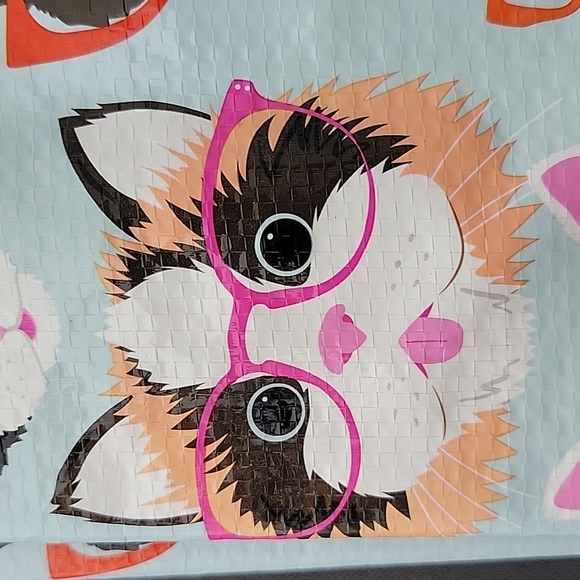 CATS 🐈 😻 🐈‍⬛️ 🐱 in sunglasses recycled ♻️ material totes. BRAND NEW ☆ - Picture 8 of 11